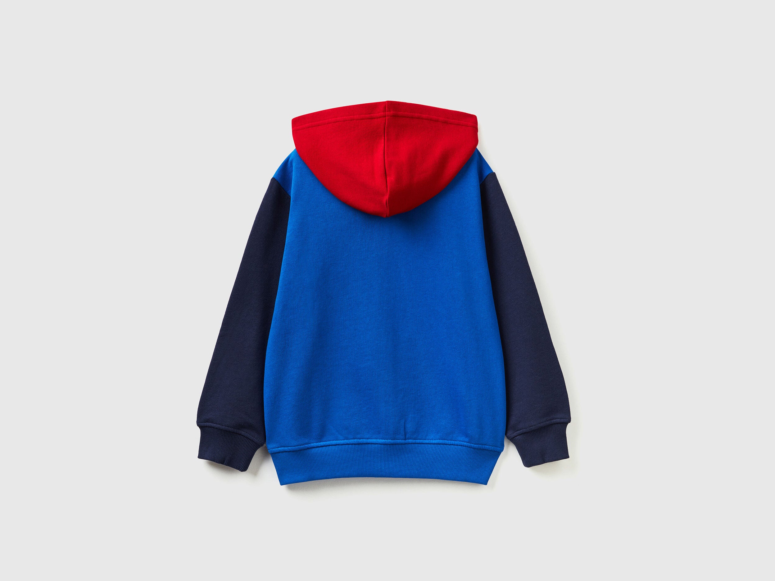Hoodie With Zip And Embroidered Logo - BEVAVA