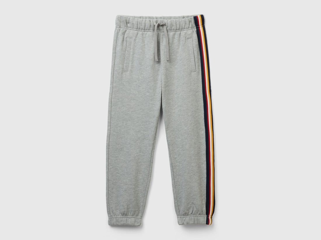 Sweat Joggers With Ribbed Band