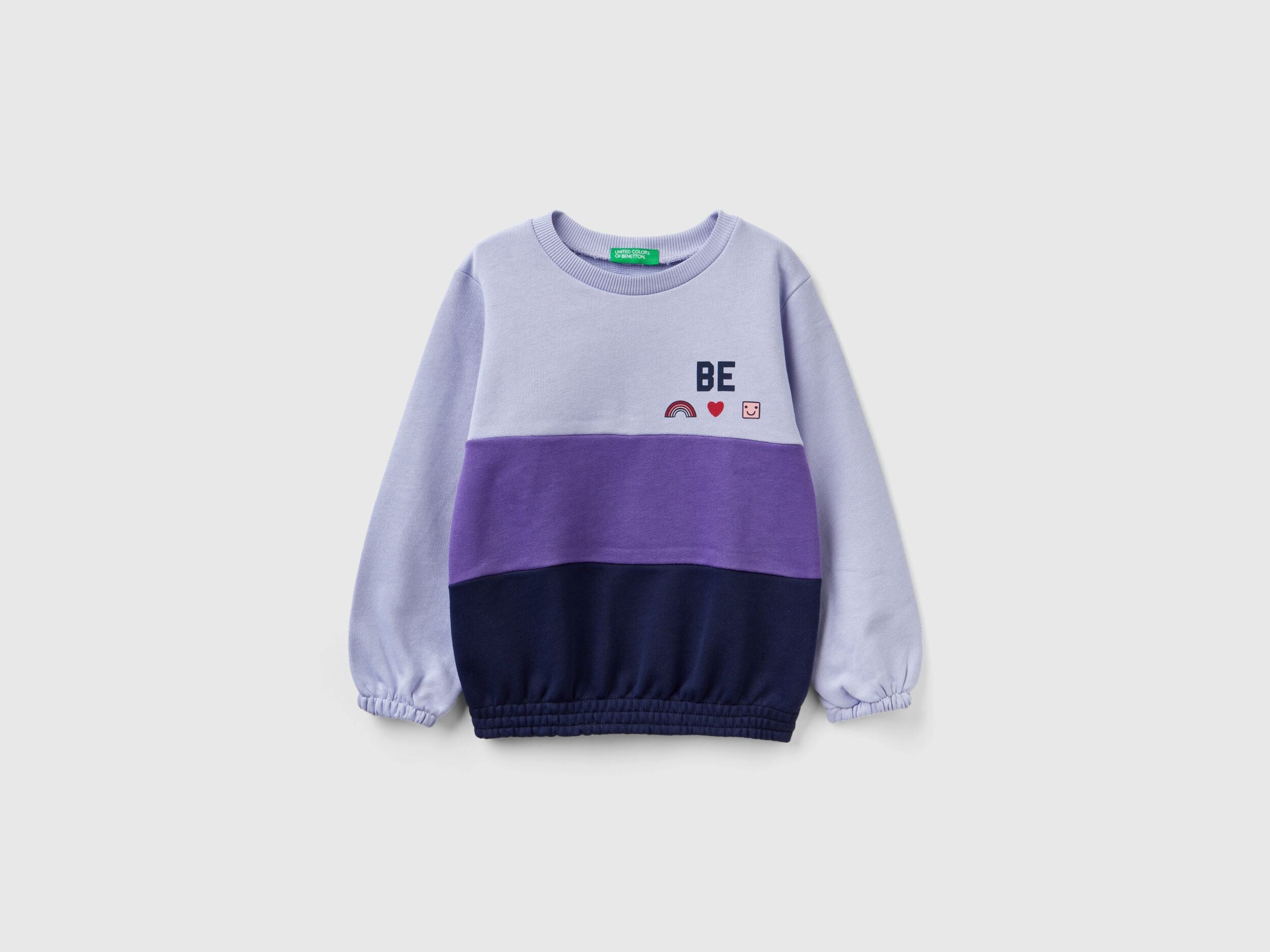 Oversized Color Block Sweatshirt