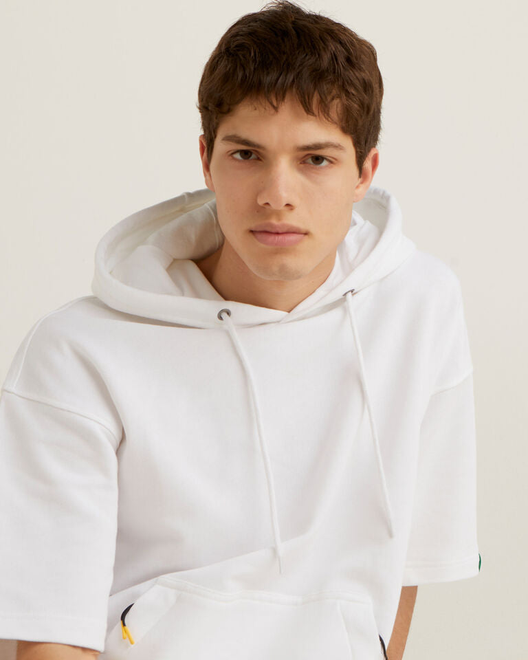 White Pullover W/Hood