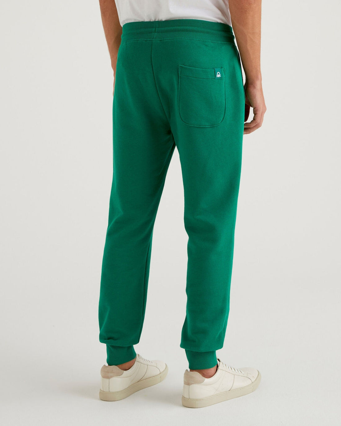 Green Sweat Joggers In 100% Cotton