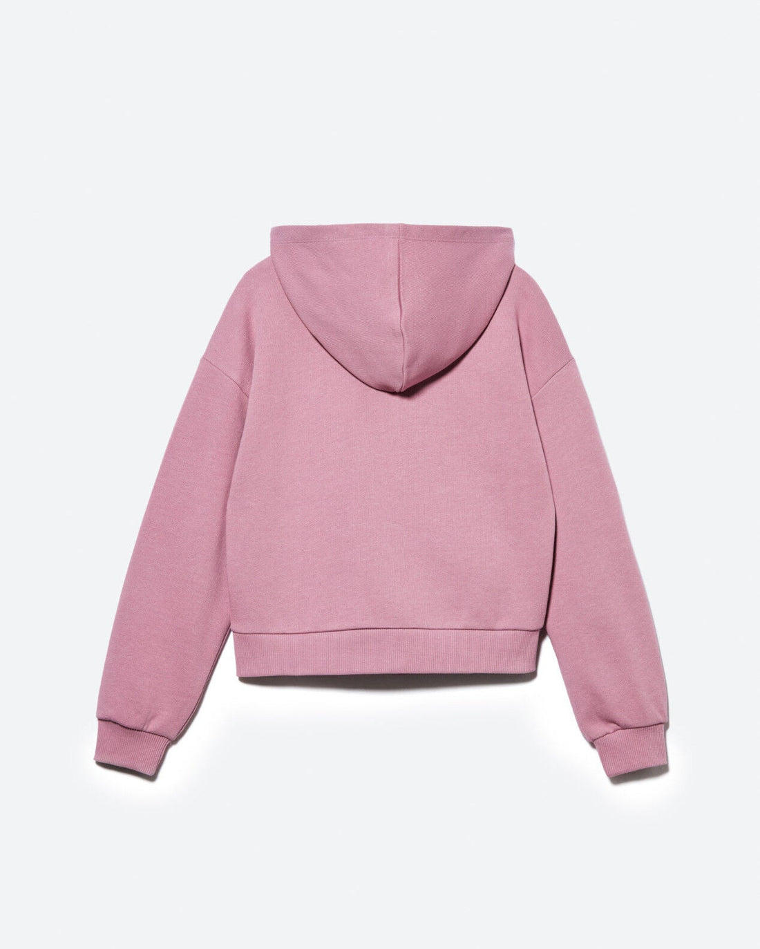 Pink Hoodie With Glittery Print Sisley