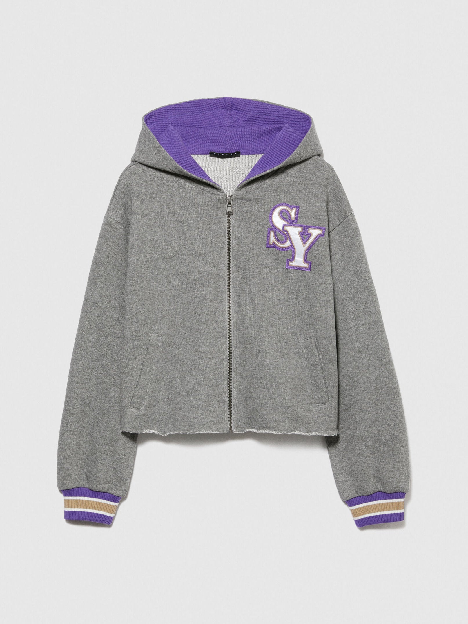Cropped Hoodie With Embroidery_3J68X500P_507_01