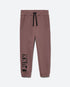 Brown Jogger Sweatpants With Print Sisley