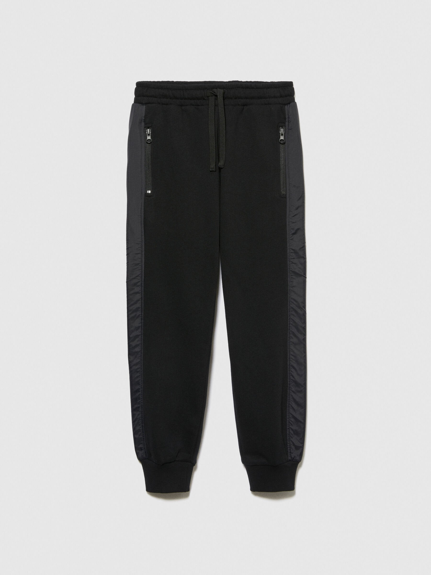 Mixed Material Joggers_3J68XF010_100_01