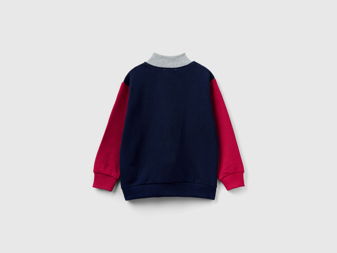 Sweatshirt In Organic Cotton With Zip_3J70G502S_901_02