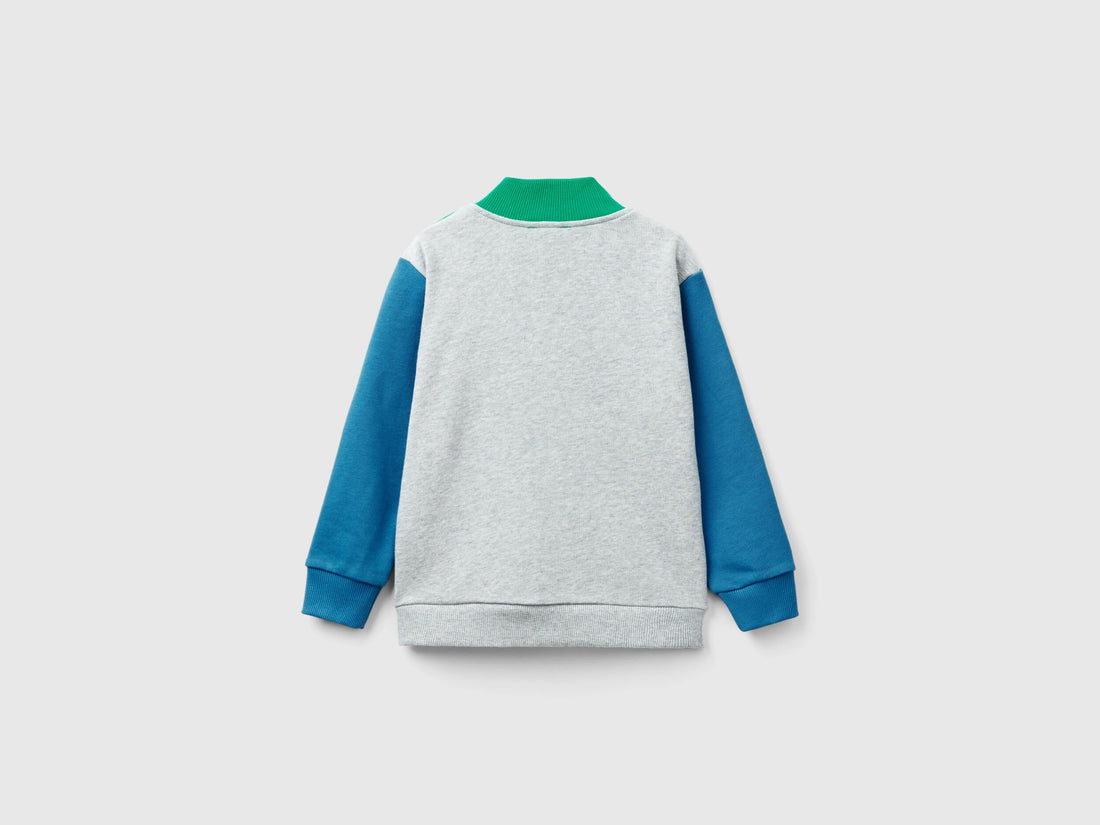 Sweatshirt In Organic Cotton With Zip_3J70G502S_902_02