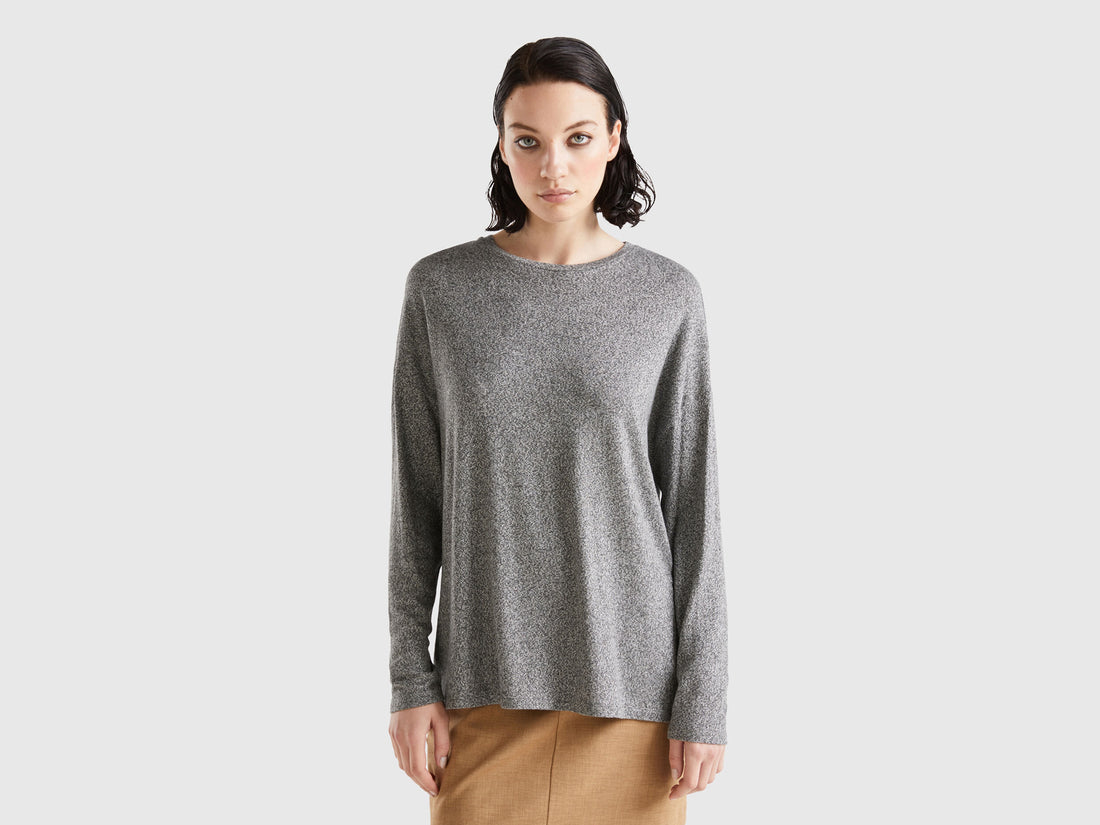 Long Sleeve Stretch Viscose T Shirt_3JLVD102E_907_01