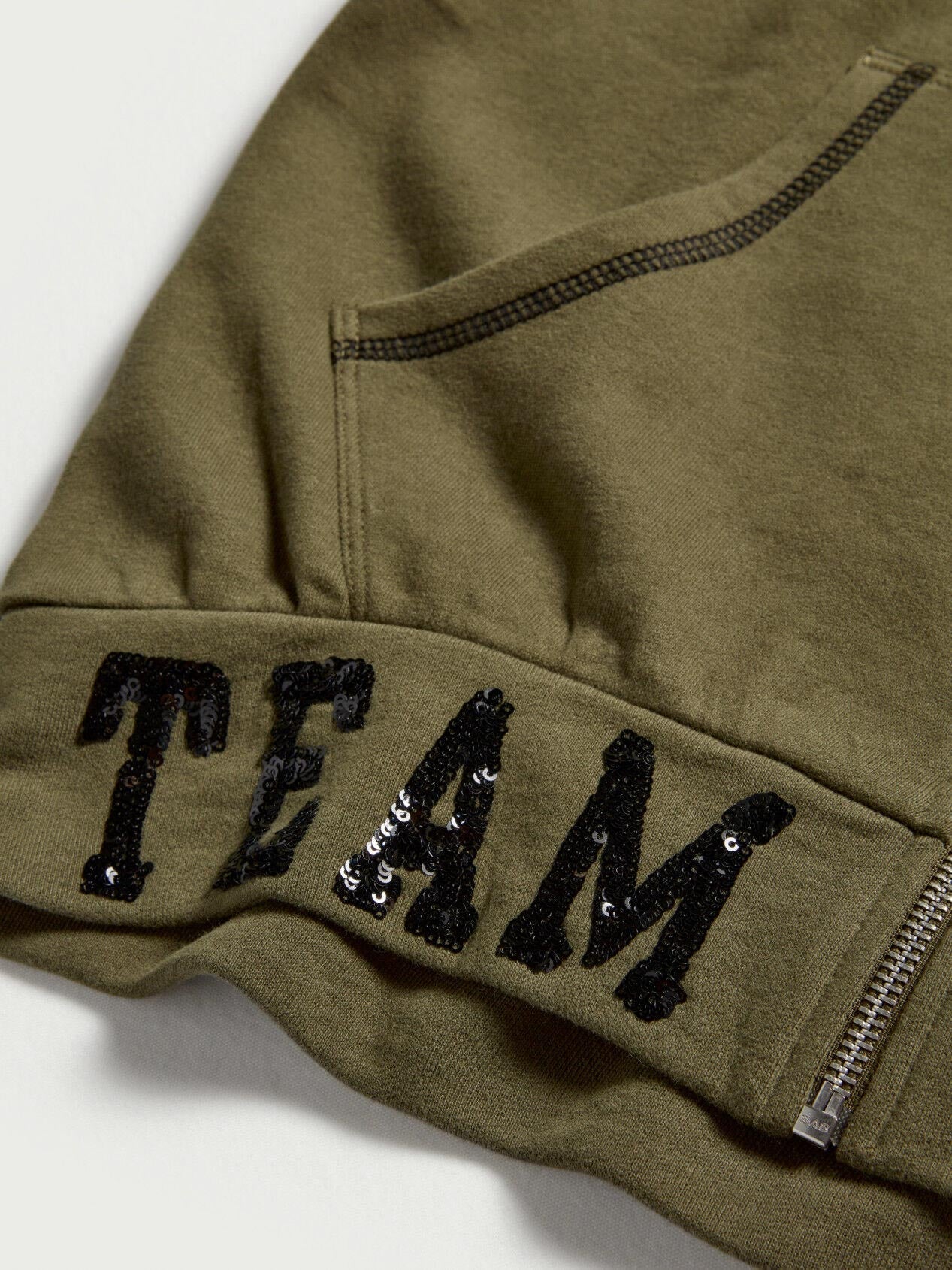 Green Jacket W/Hood L/S Sisley