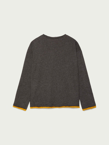 Dark Grey T-Shirt L/S Sisley