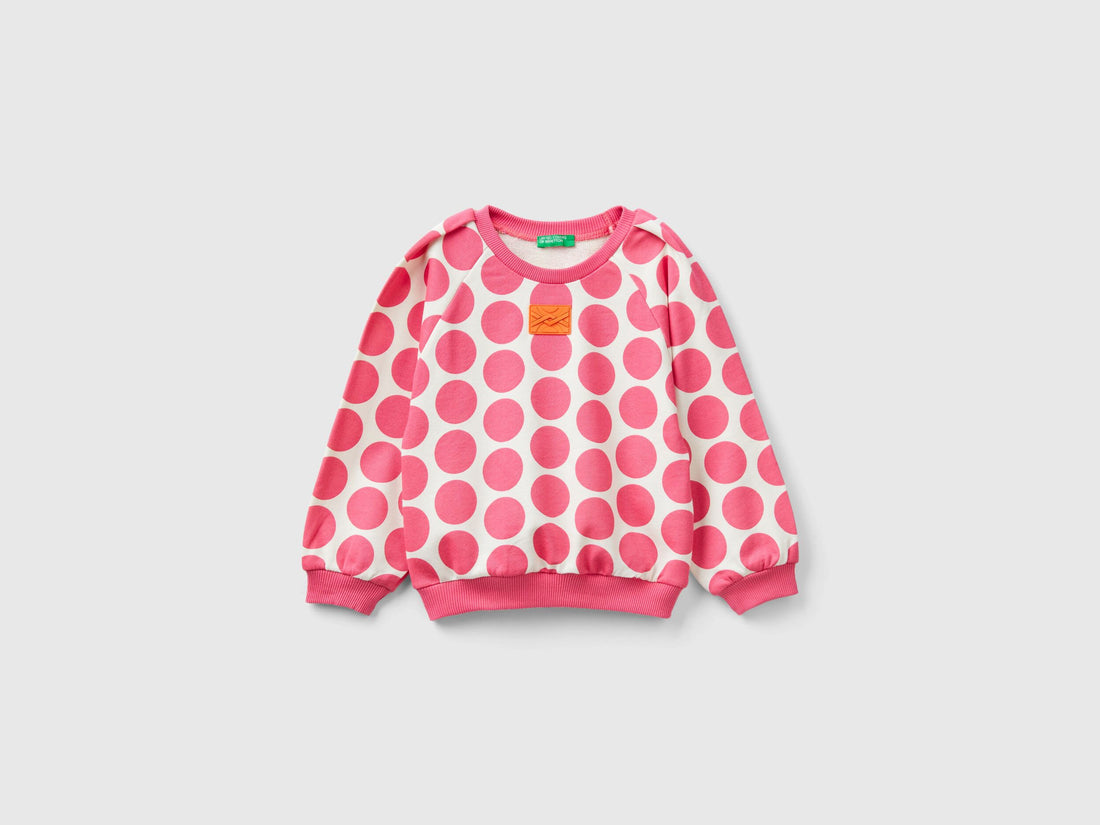 Cotton Sweatshirt With Polka Dots_3LCTG10BX_73D_01