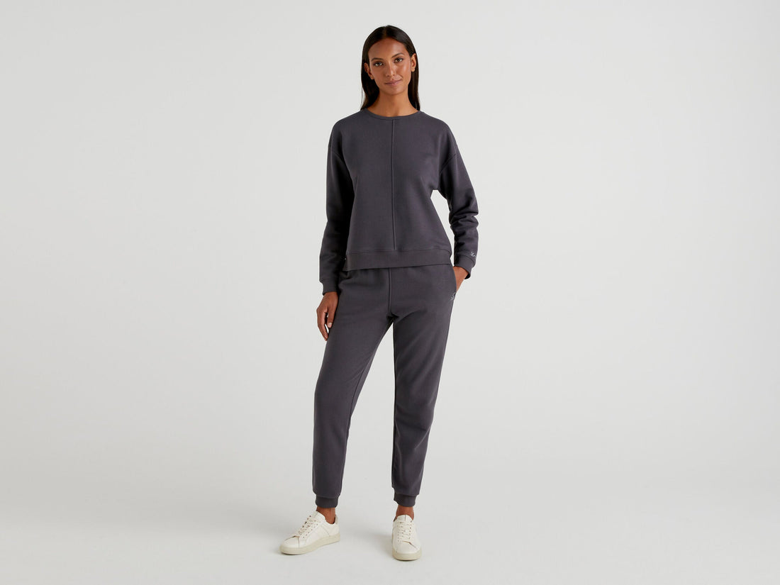 Warm Sweatpants With Logo Benetton