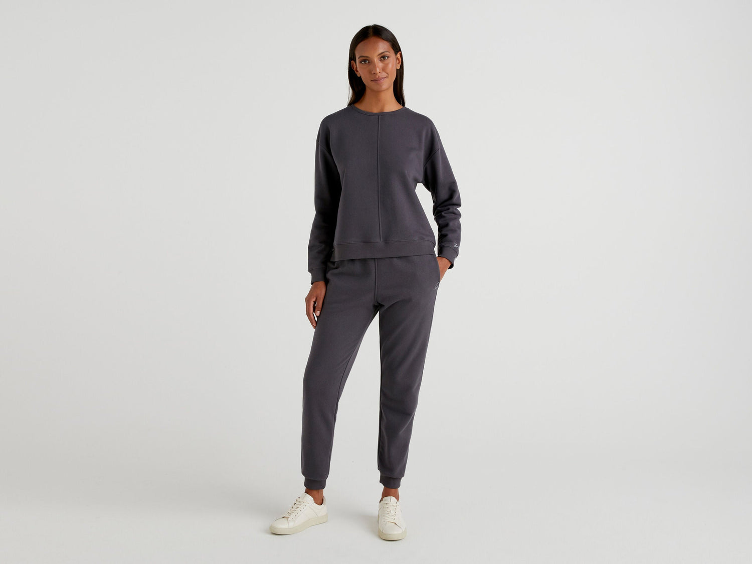 Warm Sweatpants With Logo Benetton