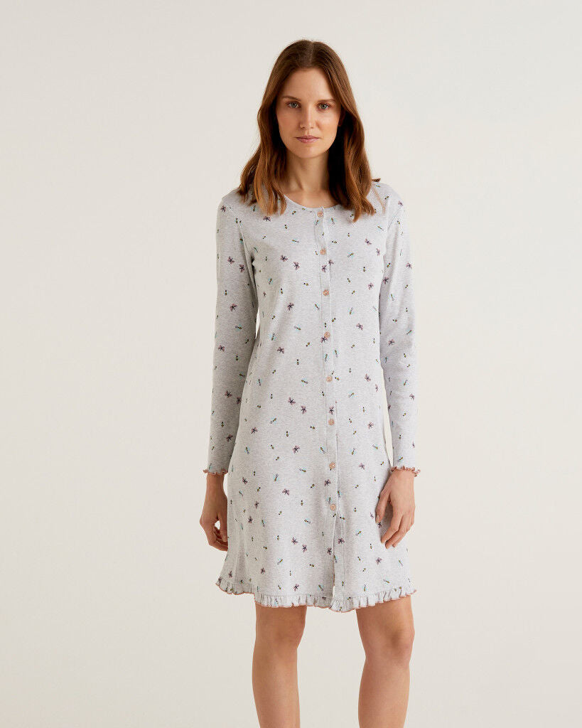 Light Grey Night Dress Benetton