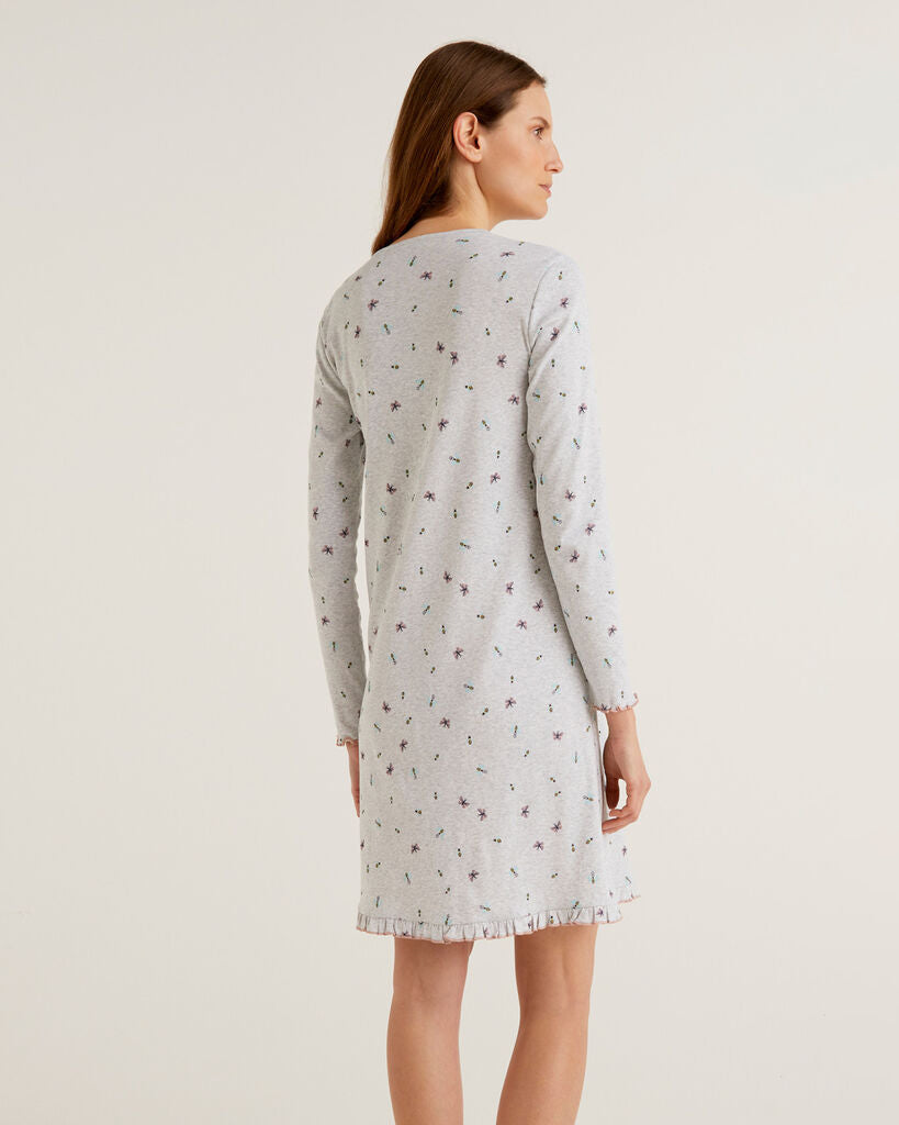 Light Grey Night Dress Benetton