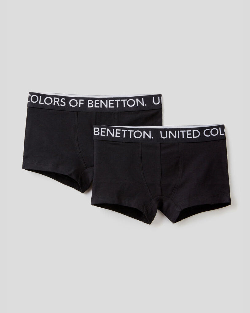 Two Pairs Of Boxers With Logoed Elastic