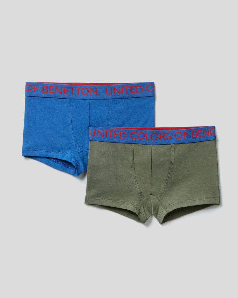 Two Pairs Of Boxers With Logoed Elastic