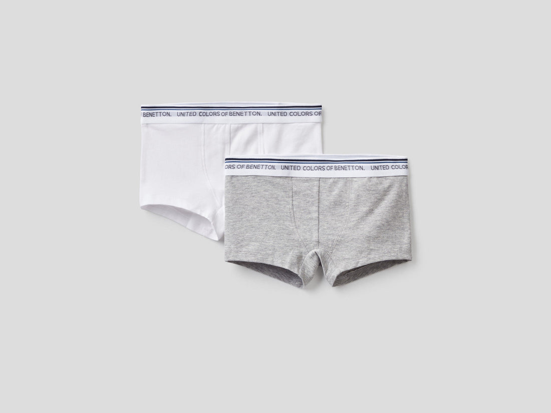 Two Pairs Of Boxers With Logoed Elastic