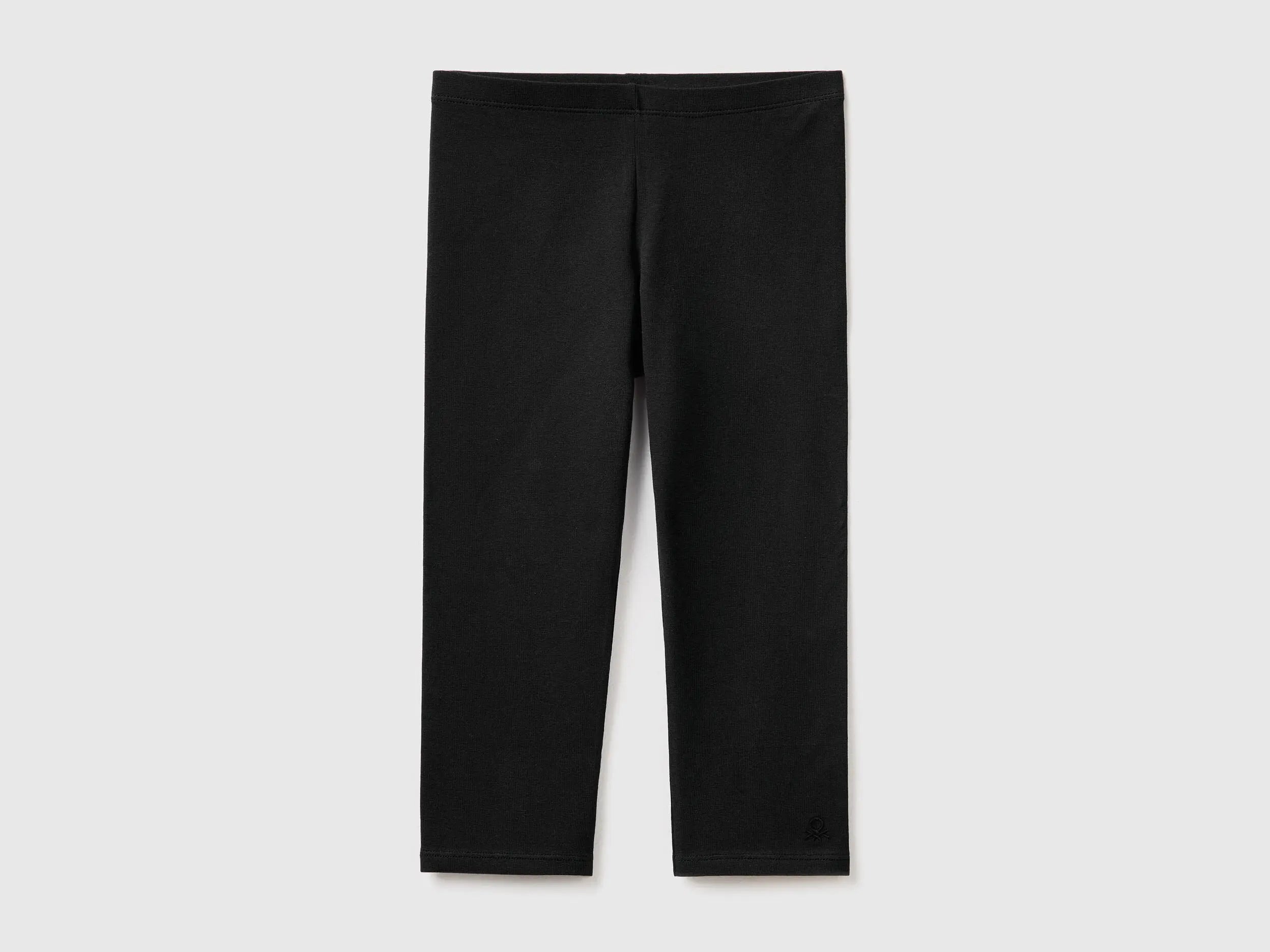 3/4 Leggings In Stretch Cotton_3MT1CF02I_100_01