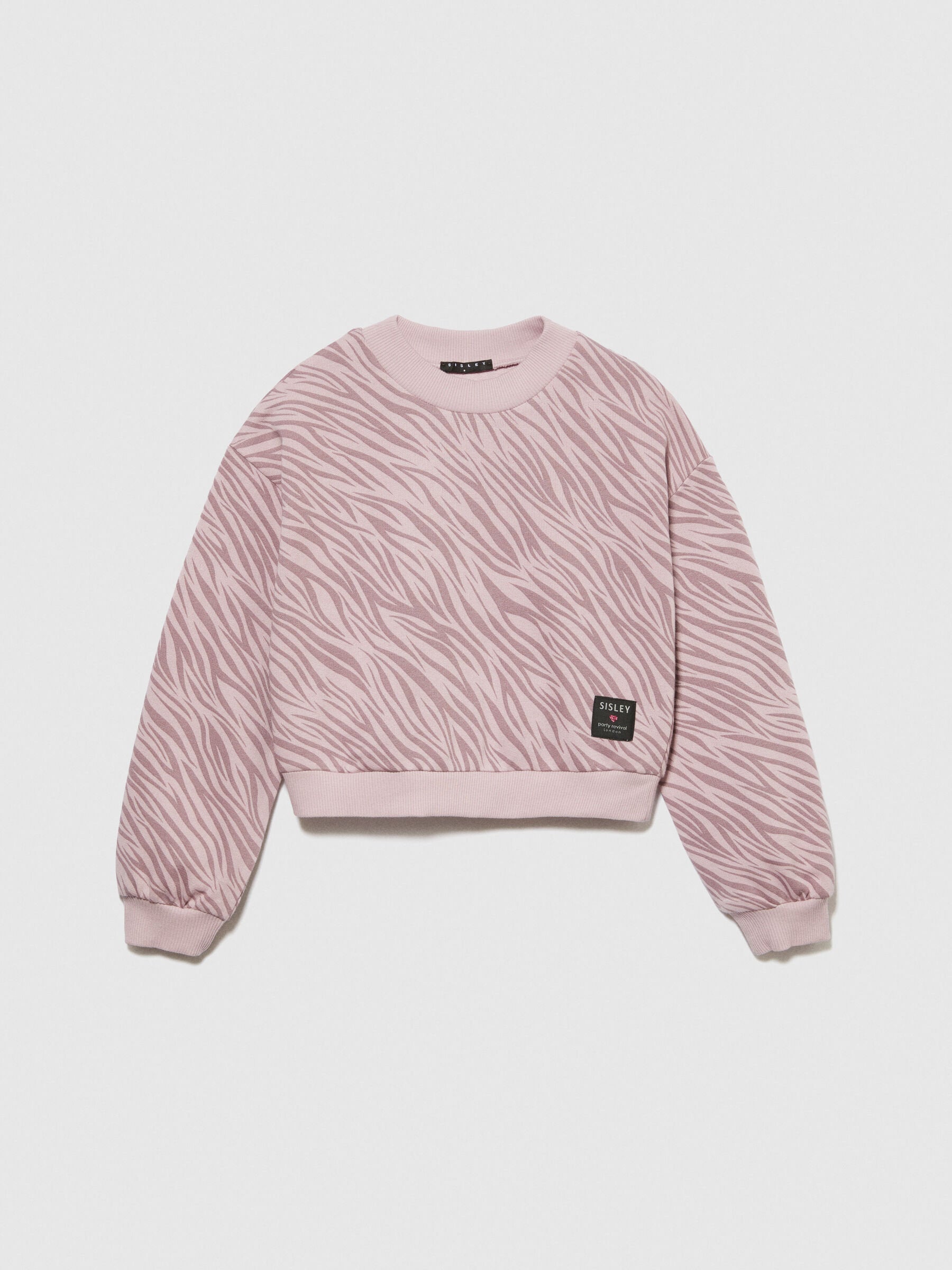 Animal Pattern Cropped Sweatshirt_3NTDX1039_60A_01