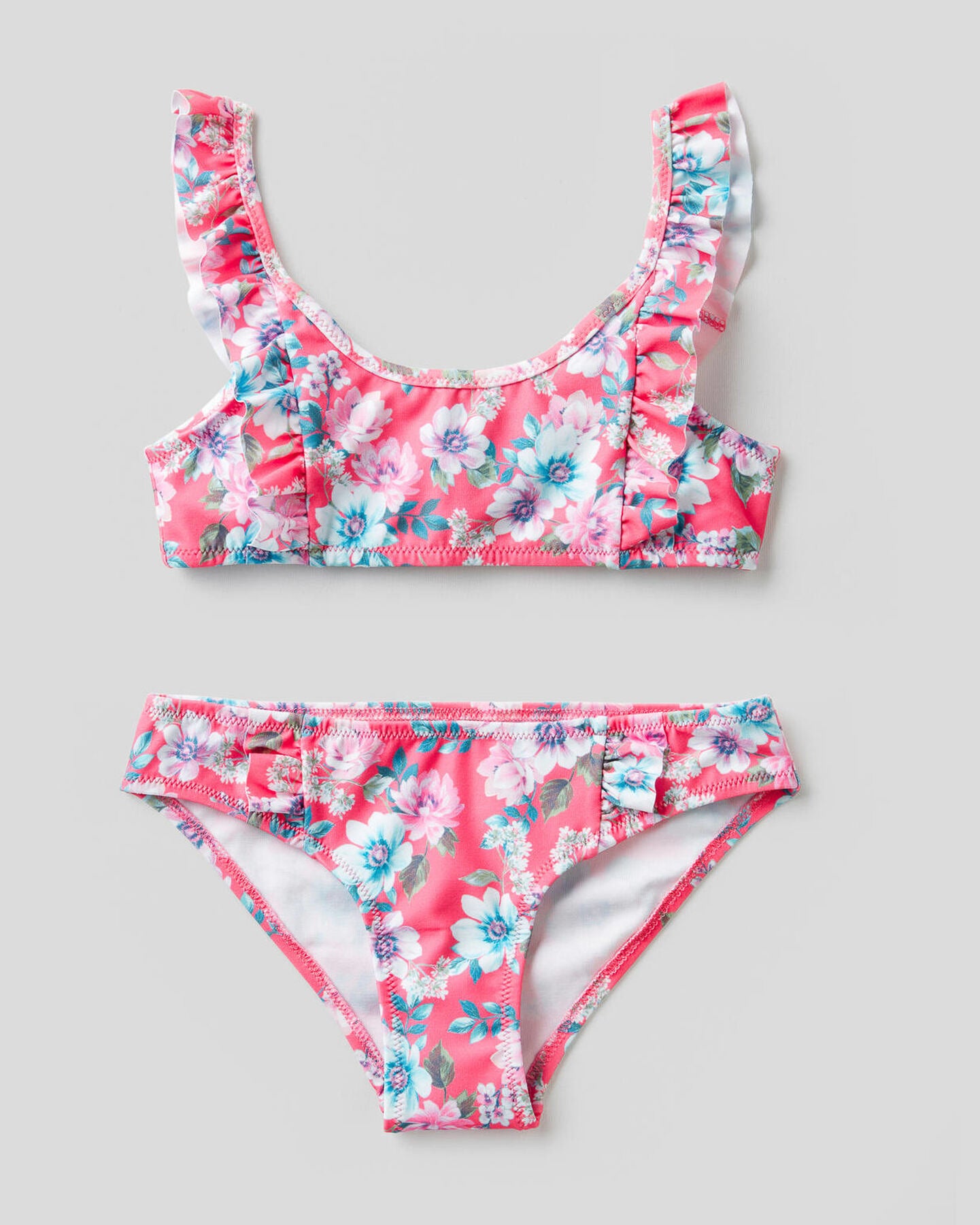 Floral Print Two Piece Swimsuit