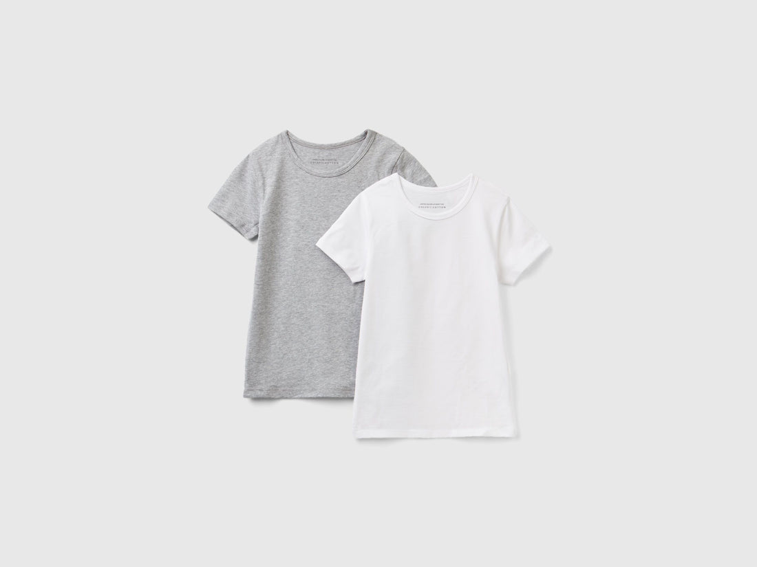 Two T-Shirts In Organic Stretch Cotton