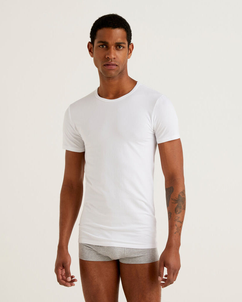 White T-Shirt Benetton
