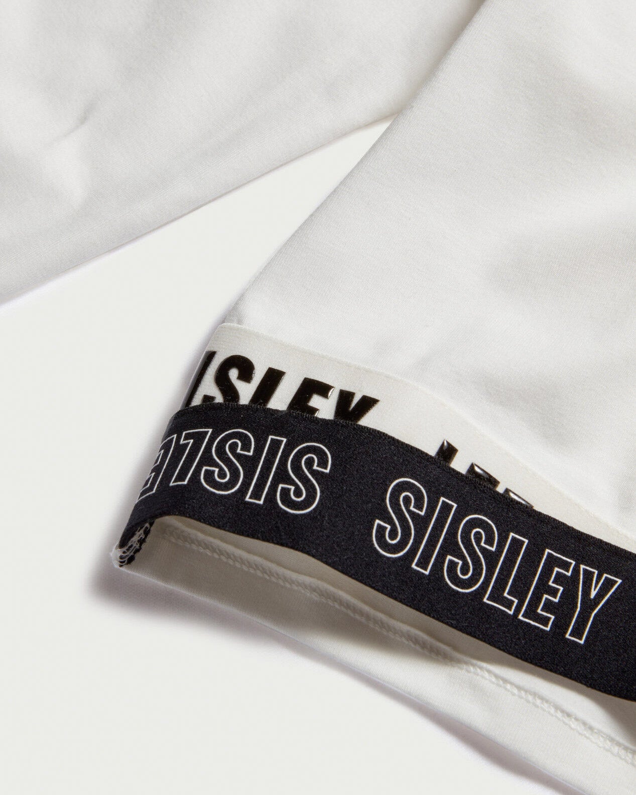 White T-Shirt L/S Sisley