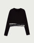Black T-Shirt L/S Sisley