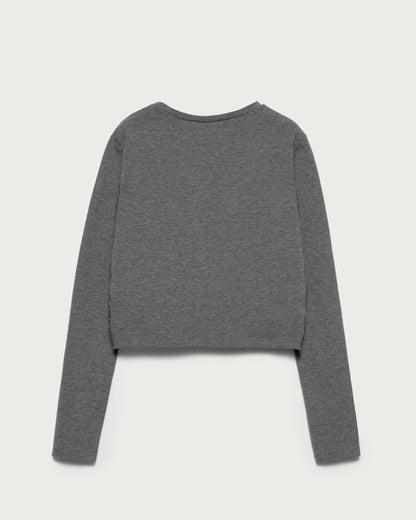 Dark Grey T-Shirt L/S Sisley
