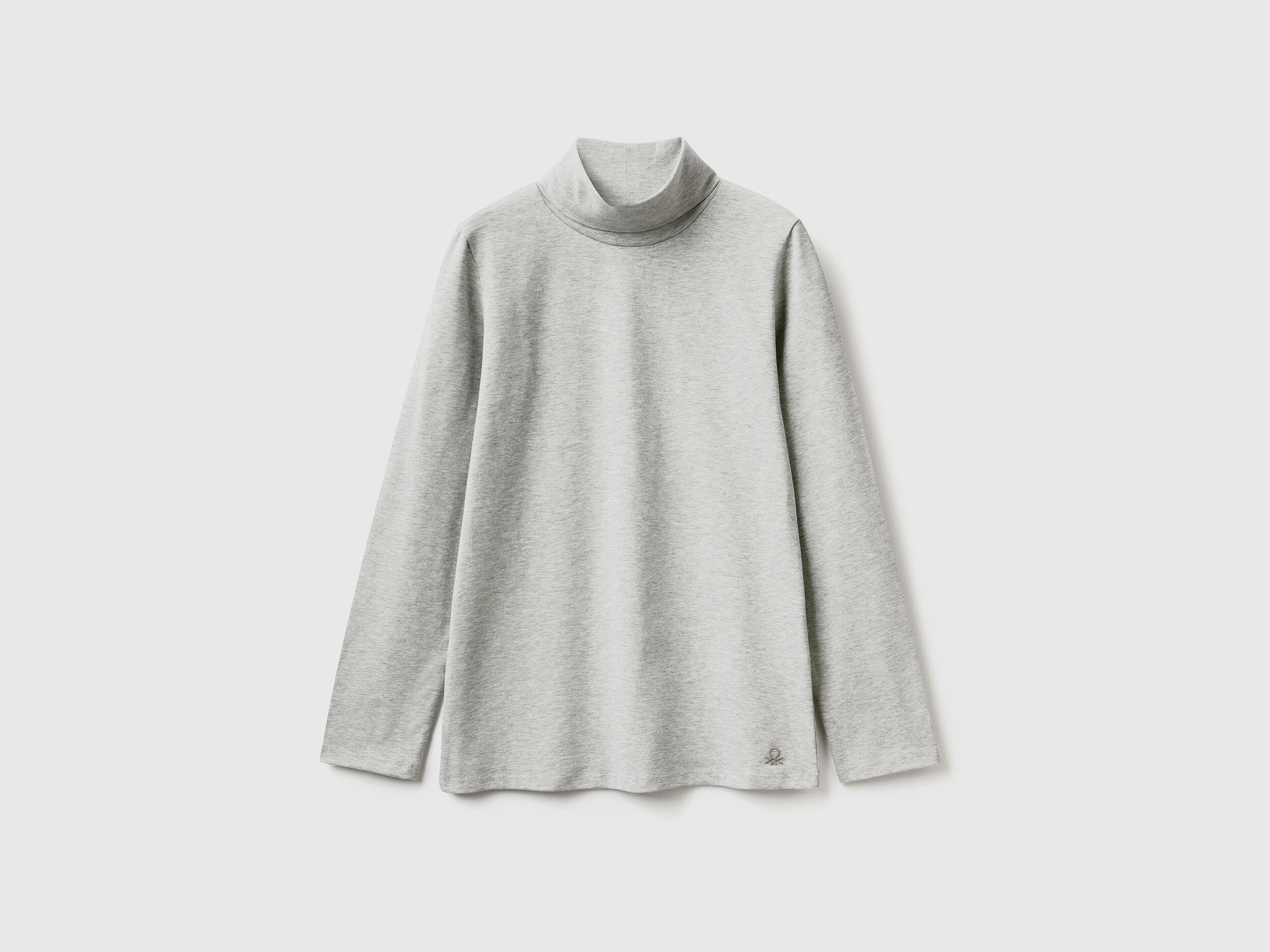 Stretch T-Shirt With High Neck