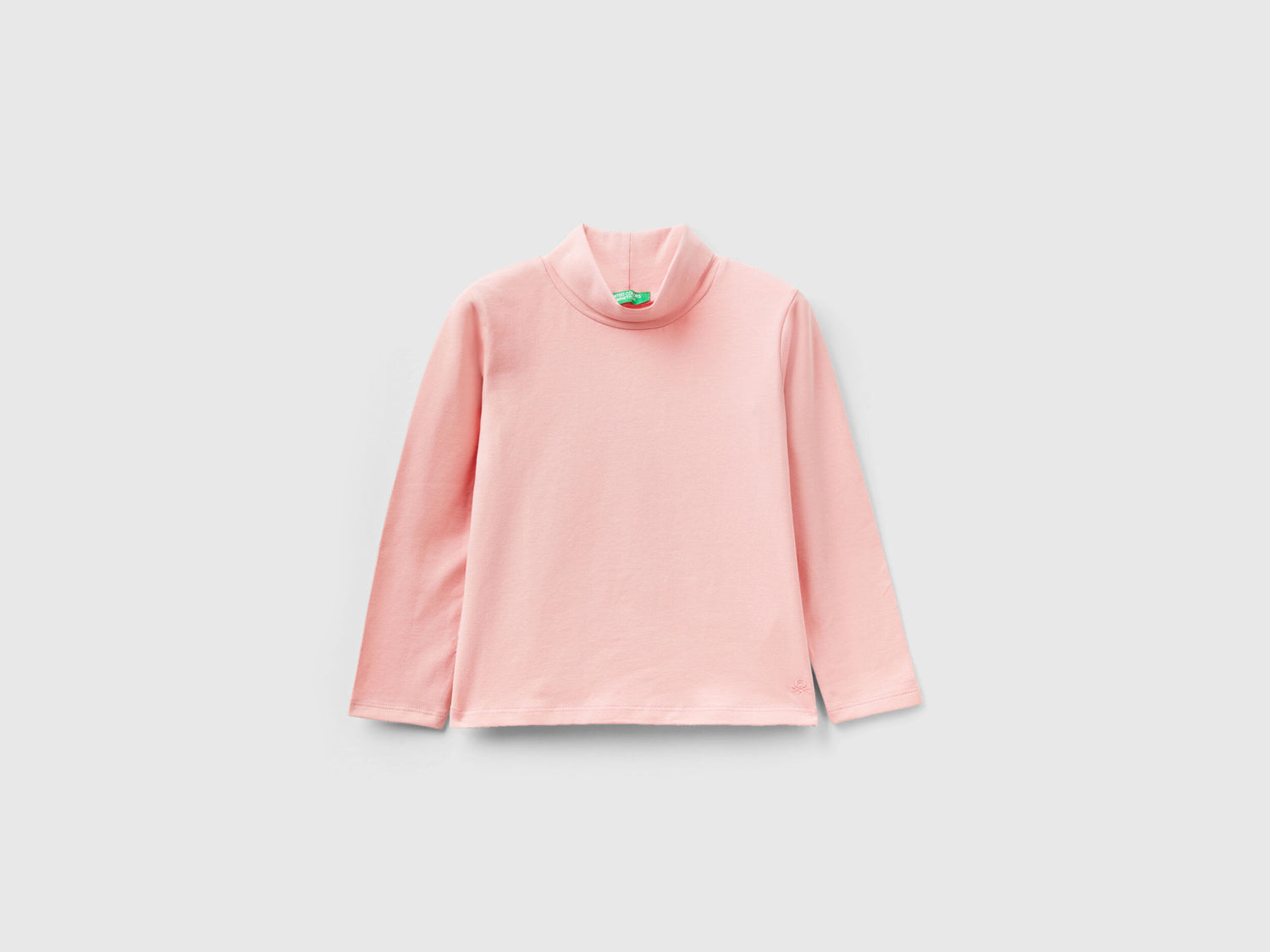 Turtleneck T-Shirt In Stretch Cotton