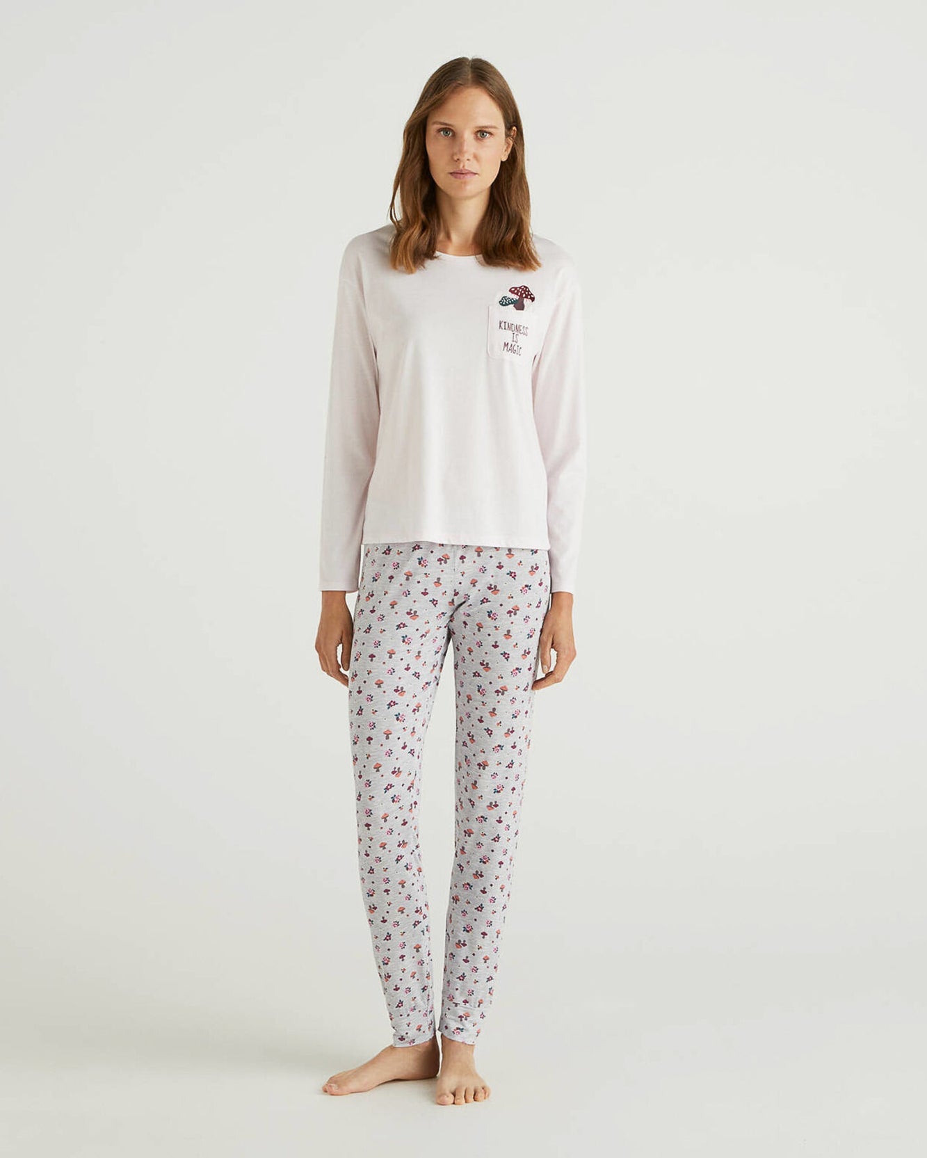 Light Grey Pyjama Trousers Benetton
