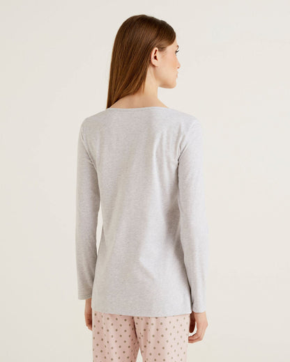 Middle Grey T-Shirt L/S Benetton