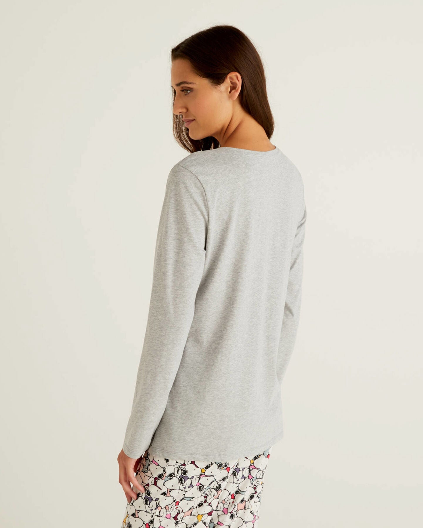 Light Grey T-Shirt L/S Benetton