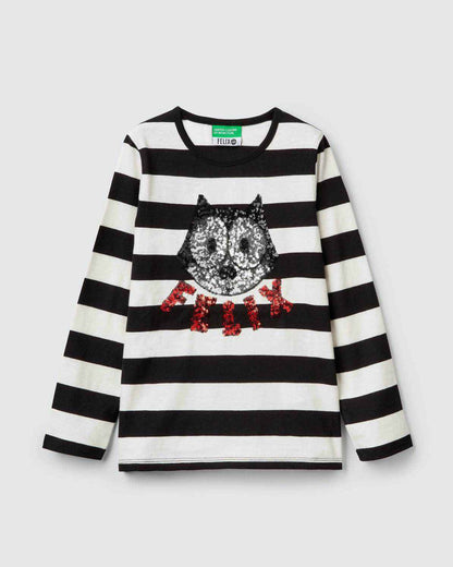 Black T-Shirt L/S Benetton