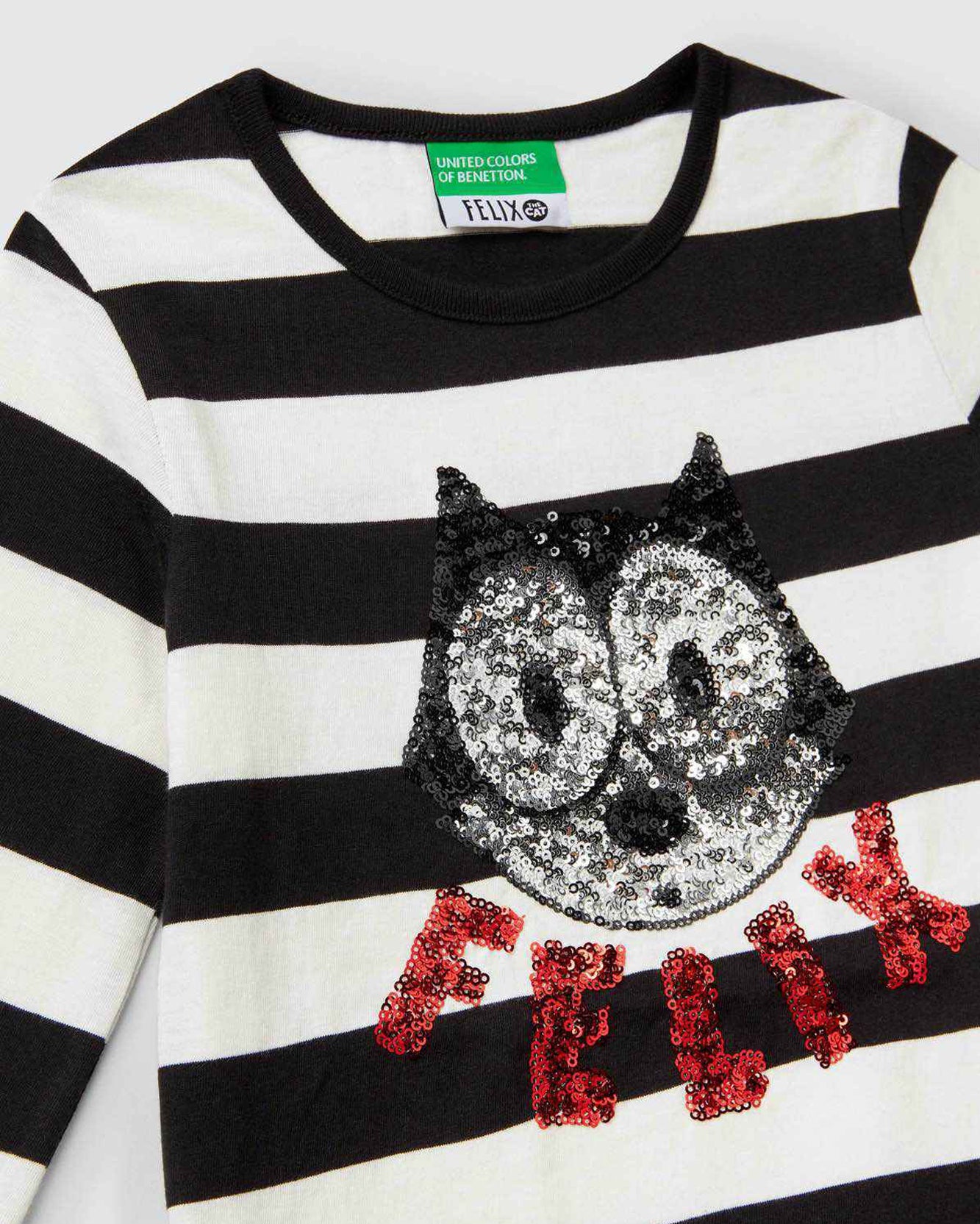 Black T-Shirt L/S Benetton