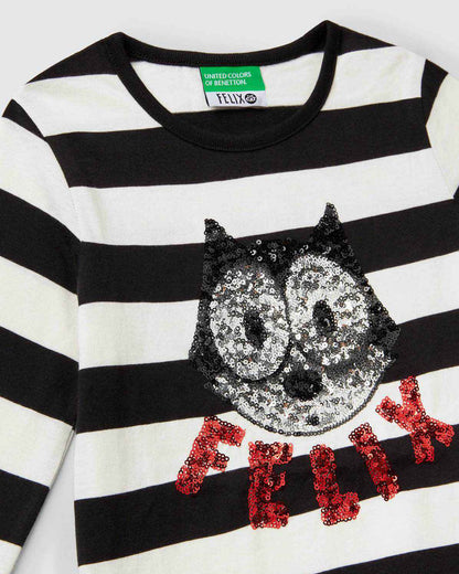 Black T-Shirt L/S Benetton