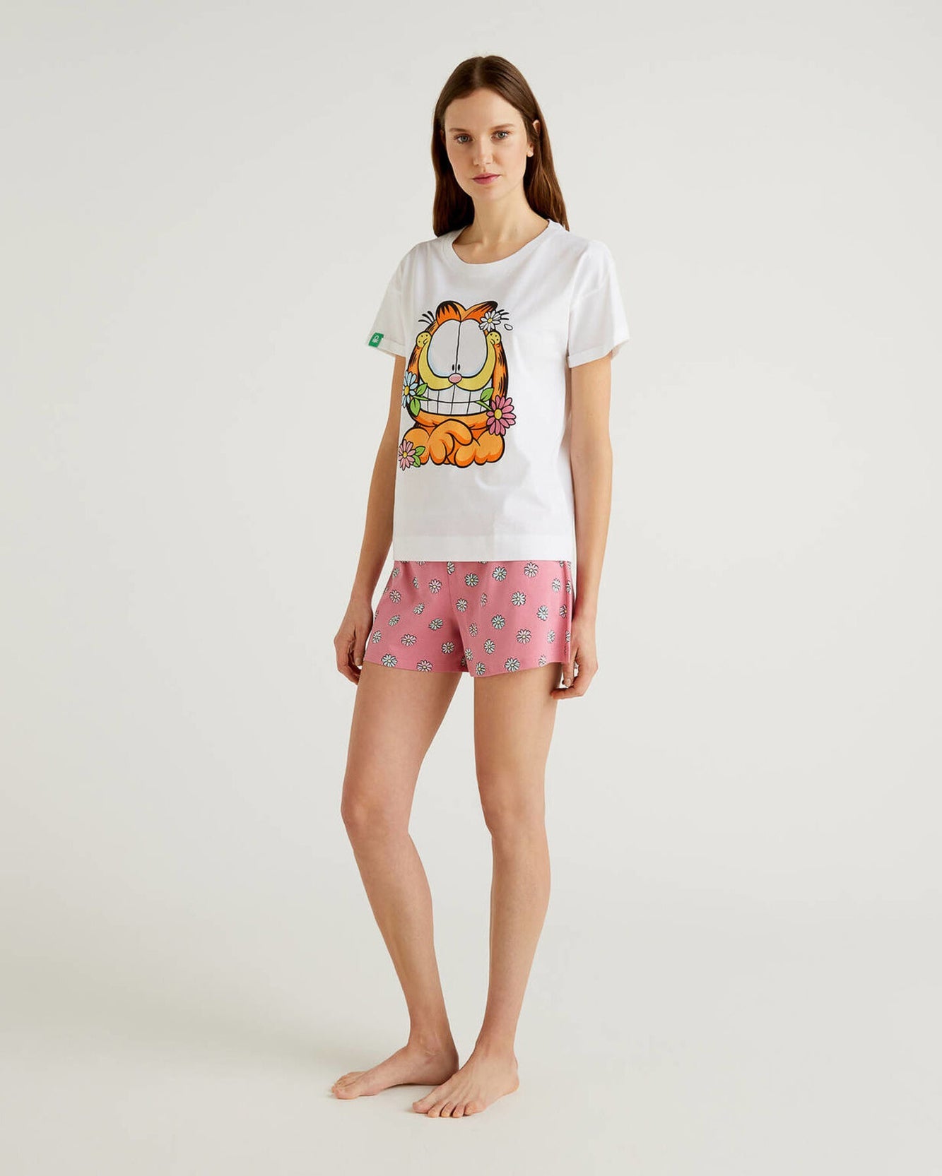Pink Pyjama Shorts Benetton