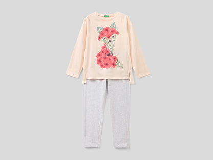 Pyjamas With Animal Print Benetton