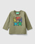 Kaki T-Shirt L/S Benetton