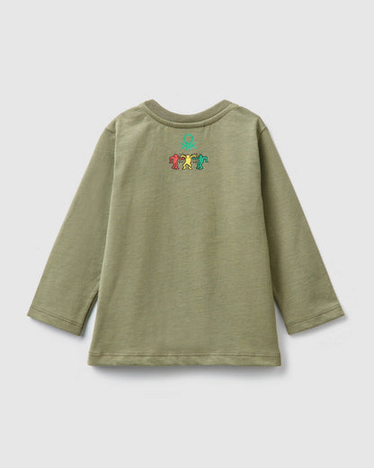 Kaki T-Shirt L/S Benetton