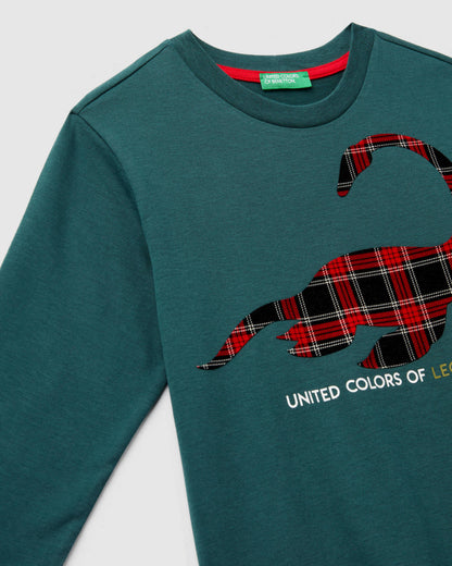 Green T-Shirt L/S Benetton