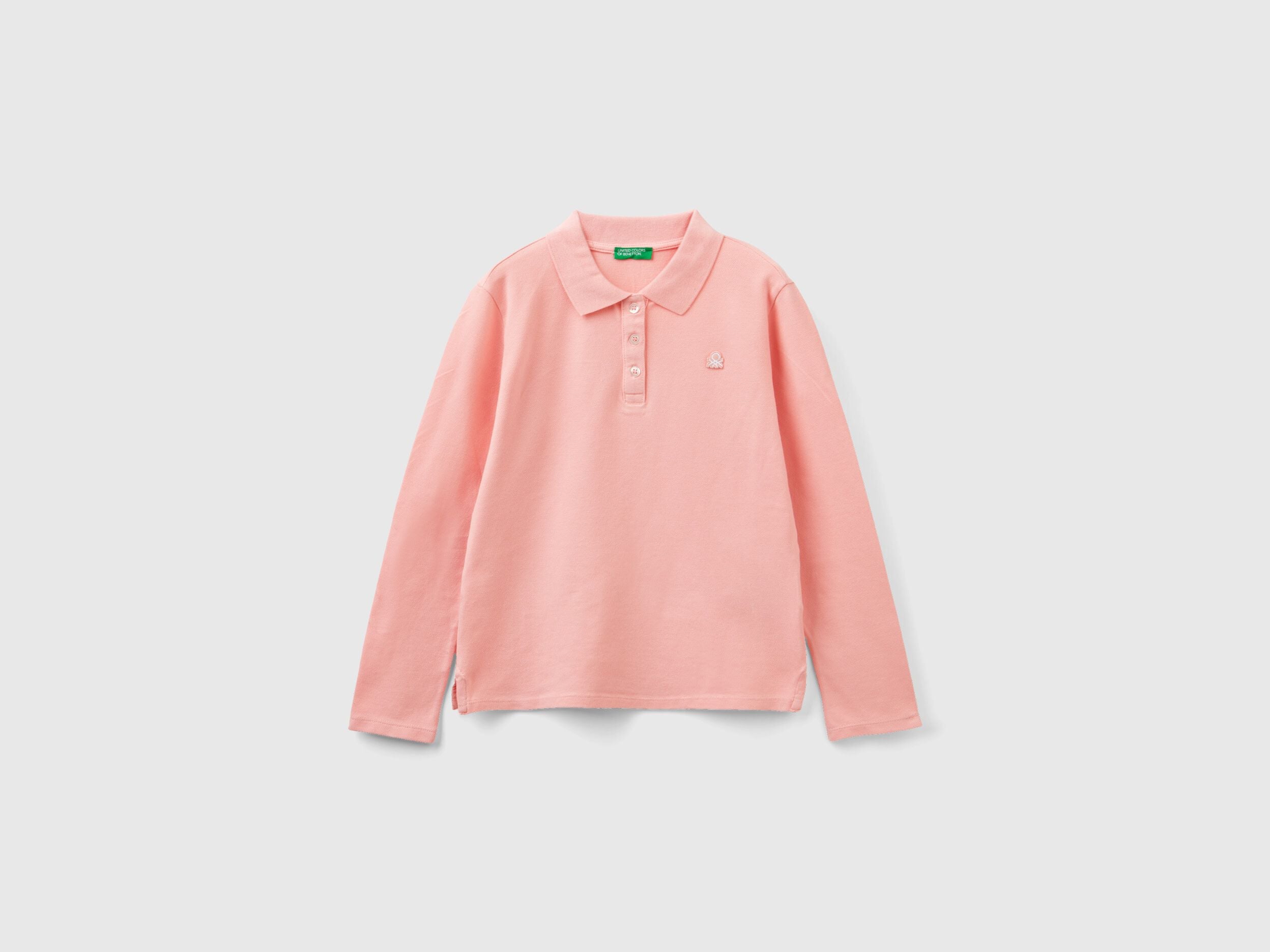 Long Sleeve Polo In Organic Cotton