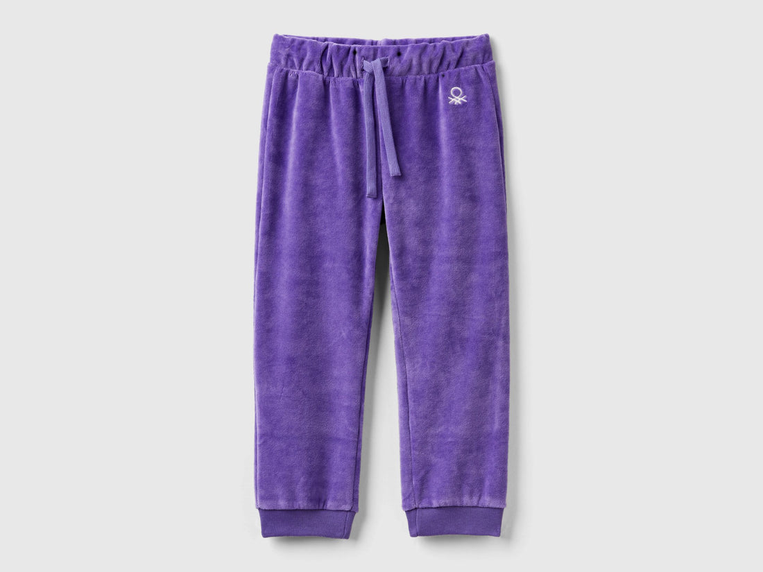 Chenille Trousers With Logo_3Y3EGF02J_30F_01