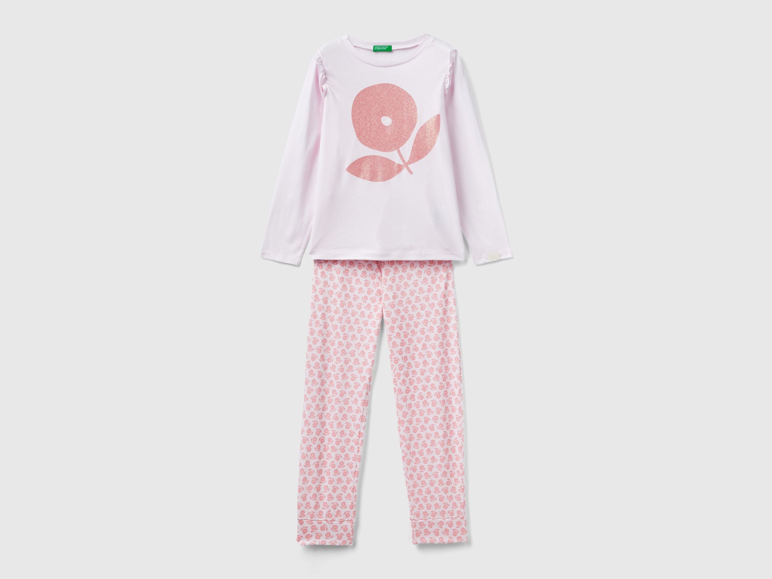 Pyjamas With Flowers And Glitter - BEVAVA