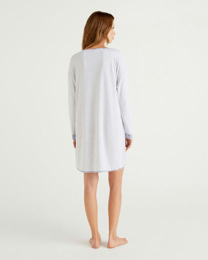 Light Grey Nightshirt With Smurfs Print Benetton