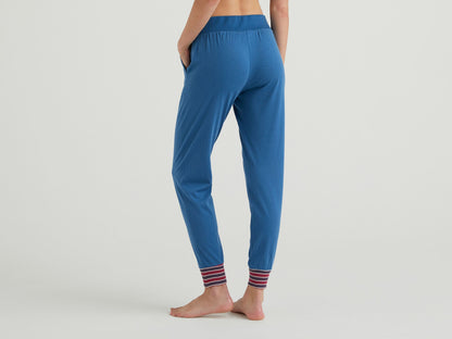 Trousers In Cotton And Viscose Blend Benetton