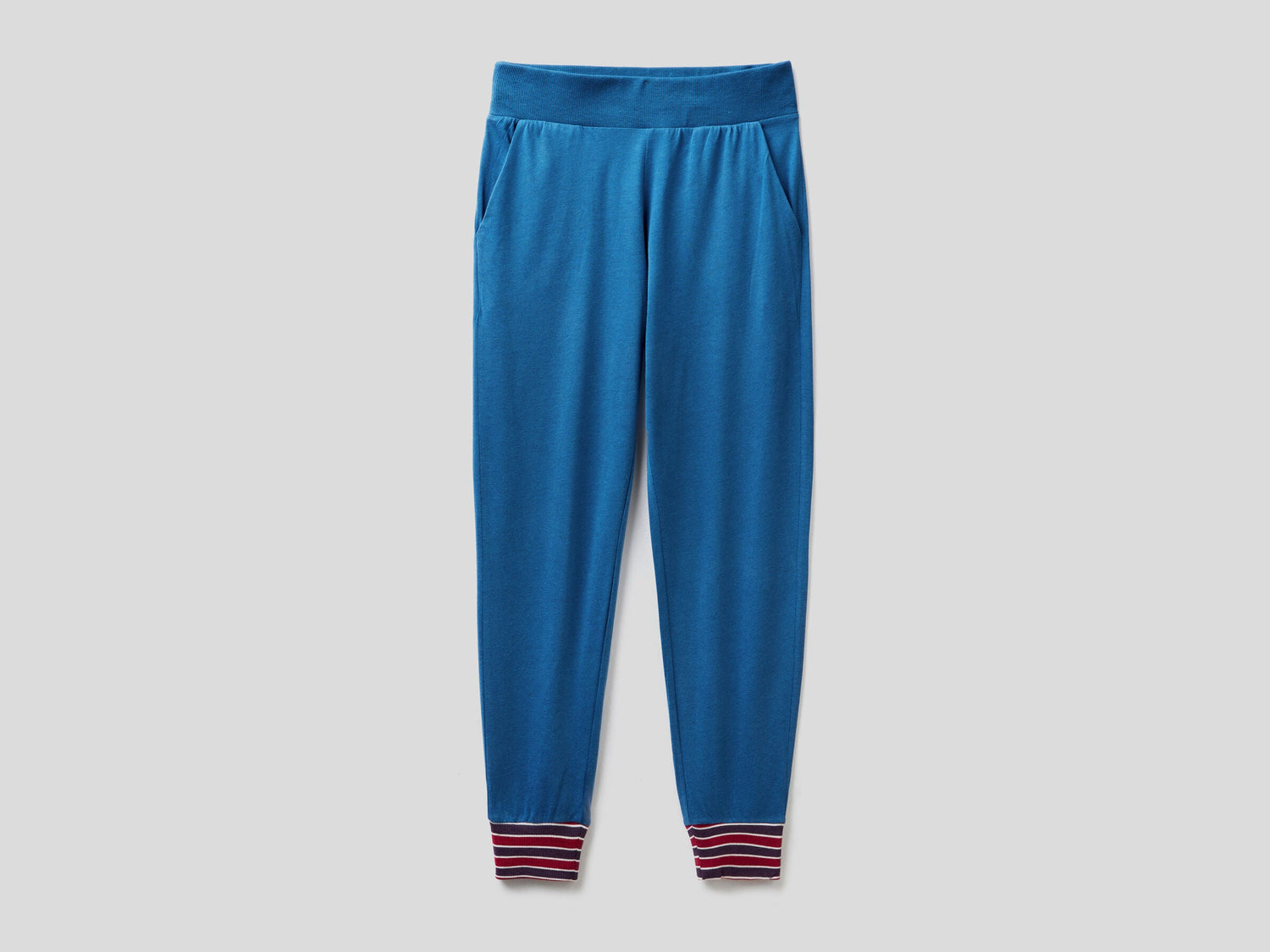 Trousers In Cotton And Viscose Blend Benetton
