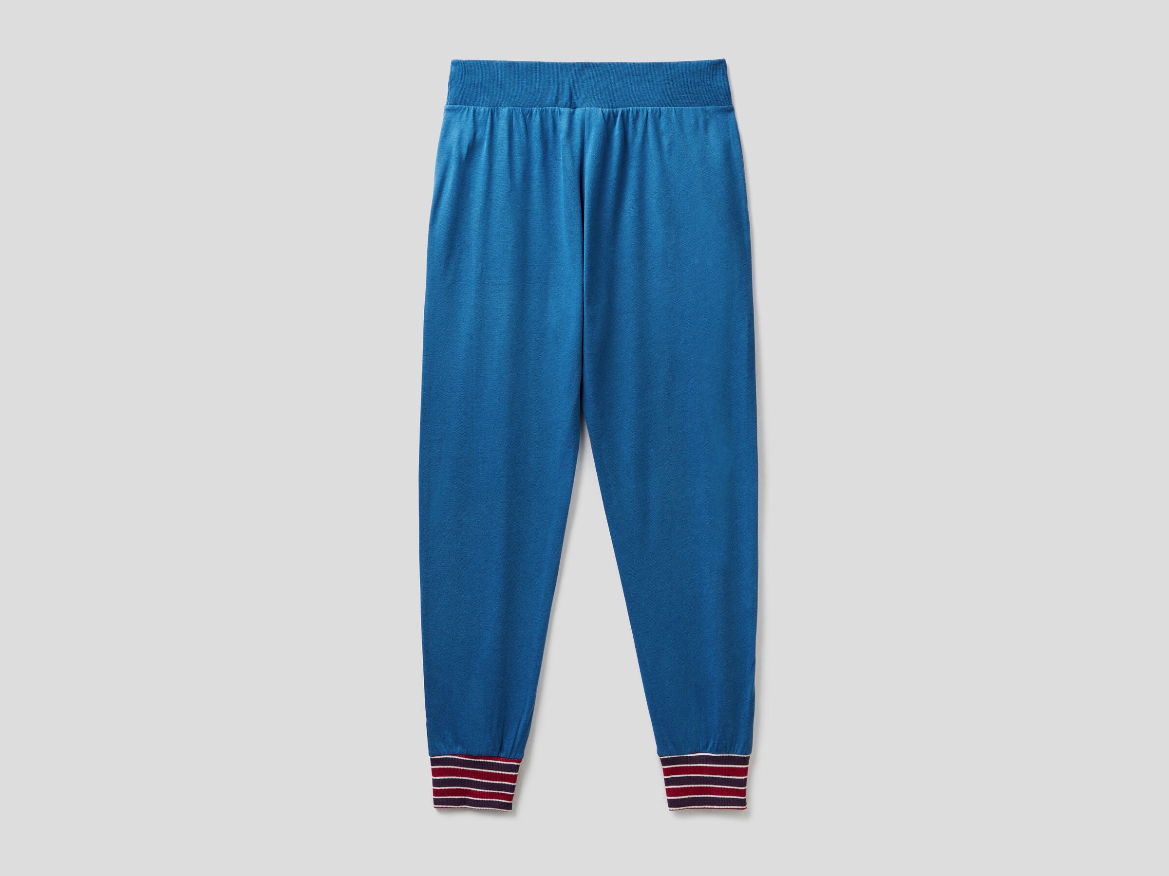 Trousers In Cotton And Viscose Blend Benetton